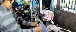 كيفية صنع منشار شريطي من عجلات الدراجة