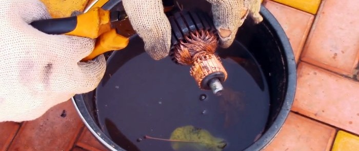 Cómo desmontar fácilmente la armadura de un motor en cobre