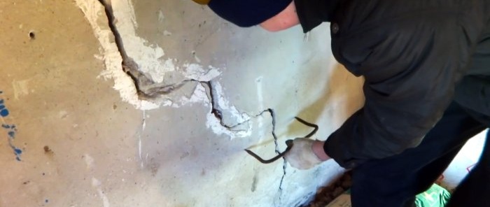 Hur man reparerar en expanderande spricka i en vägg så att den inte dyker upp igen