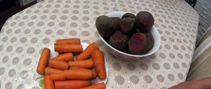 En pålidelig metode til opbevaring af gulerødder og rødbeder, som er blevet bevist gennem årene