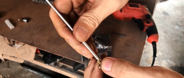 Cómo reducir el diámetro de una barra de acero sin torno.
