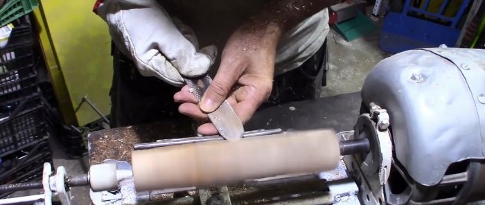How to make a wood turning tool from an old rasp