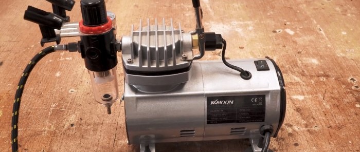 Како направити пријемник за аирбрусх компресор од аеросолних лименки