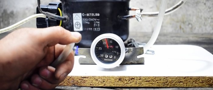 Kako napraviti vakuumsku pumpu iz kompresora hladnjaka i gdje može biti korisna