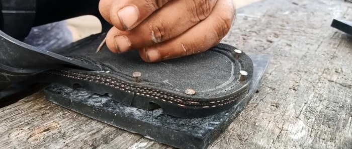 Como fazer chinelos eternos com um pneu velho