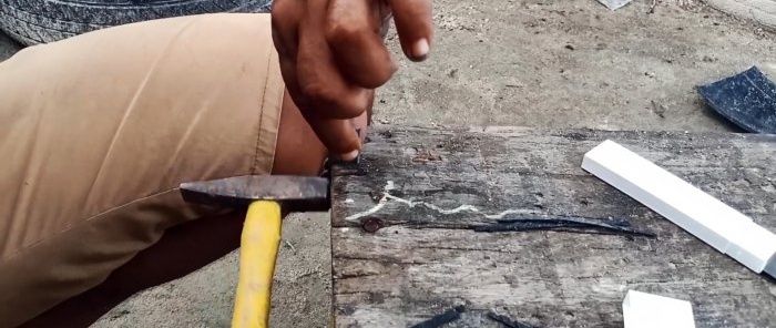 كيفية صنع شبشب أبدي من إطار قديم
