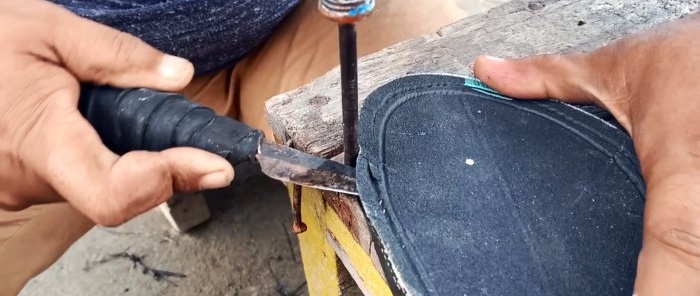 Cómo hacer chanclas eternas con un neumático viejo
