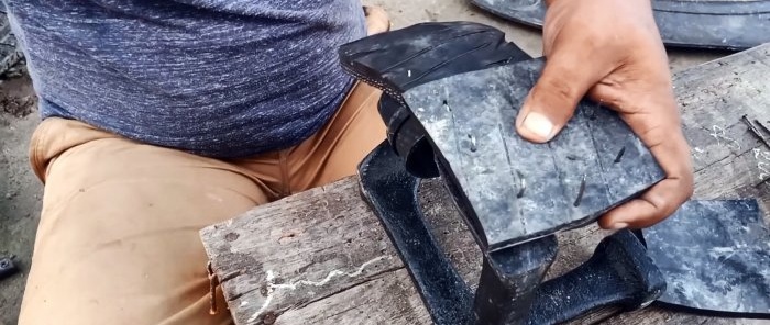 How to make eternal flip flops from an old tire