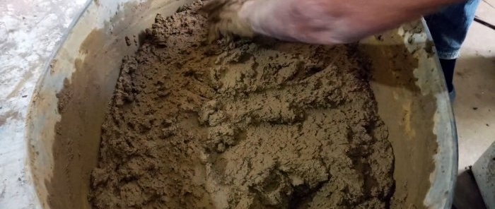 Le secret de la préparation d'un mortier d'argile pour la pose d'un poêle qui ne se fissurera pas