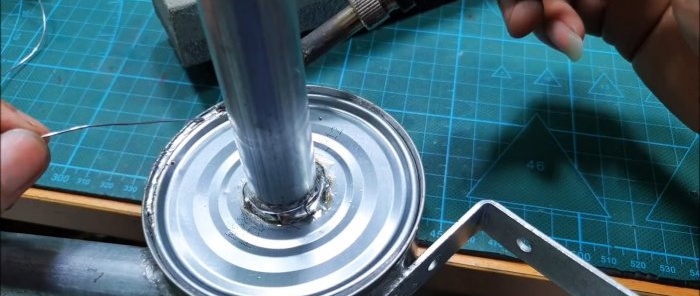 How to make a powerful pump with two motors from cans