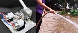 Kako napraviti snažnu pumpu s dva motora od limenki