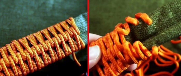 Come legare una corda di paracord ad uno zaino in modo che si srotoli in un secondo