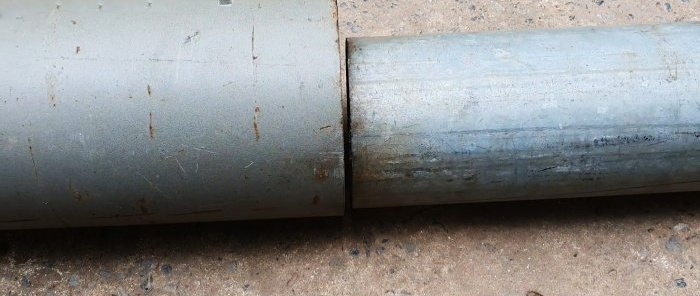 How to weld pipes of different diameters evenly
