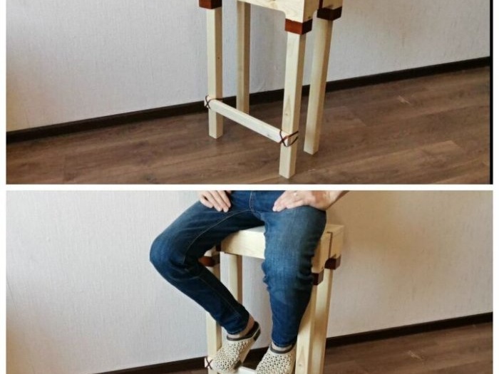 Ako vyrobiť stoličku bez nechtov a lepidla pomocou plastových fliaš