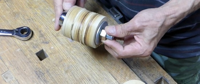 How to make rollers for a belt sander without a lathe