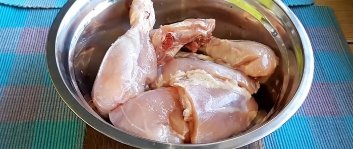 Als je kip stooft, dan is dit de enige manier Eenvoudig snel recept Kabardische kip