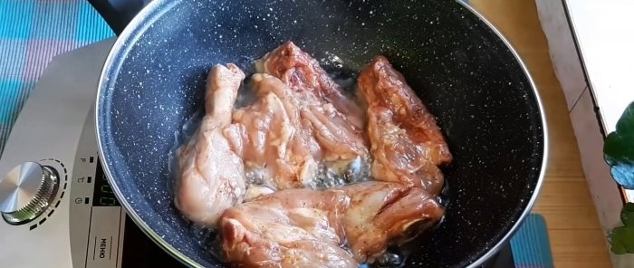 Se você ensopar frango, então esta é a única maneira. Receita simples e rápida de frango Kabardiano