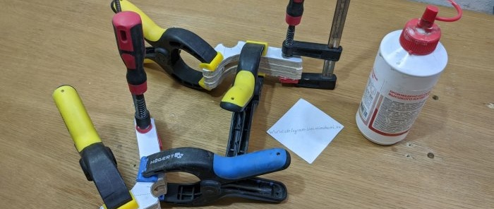 Maginhawang do-it-yourself clamp para sa T-track na gawa sa playwud