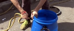 How to easily make a garden barrel automatically fill itself