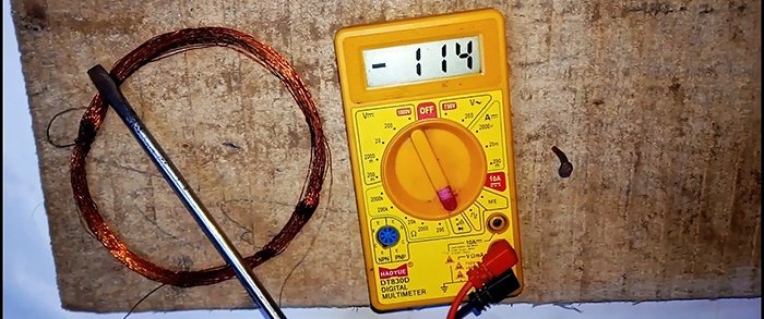 How to make a metal detector from a multimeter in 5 minutes