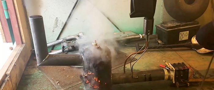 Kako napraviti peć za rad u garaži za samo 1 sat