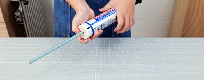 How to make a sealant gun for a screwdriver and make repairs comfortably