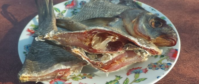 Dried bream is simple and tasty