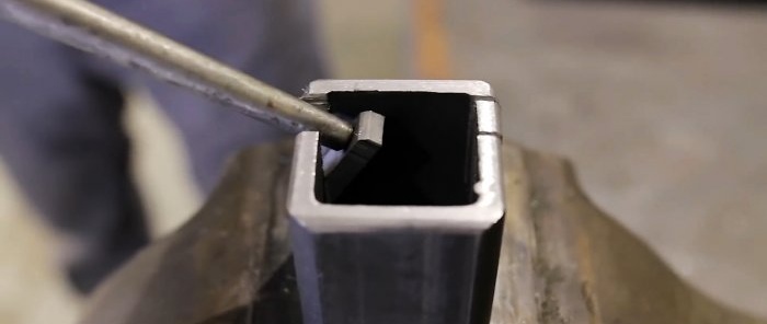 Comment retirer un cordon de soudure dans un tube profilé