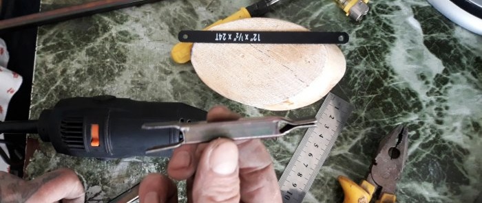 Cómo hacer una mini sierra para metales para trabajar en lugares de difícil acceso