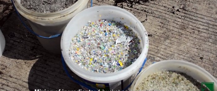 Užitočný nápad na použitie plastových a sklenených fliaš v stavebníctve bez tavenia