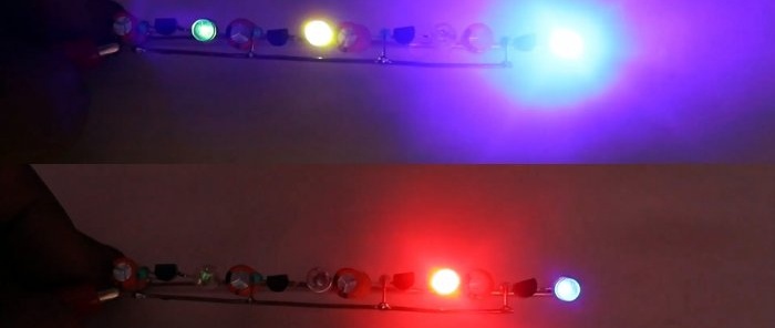 Cum să faci un intermitent haotic simplu pentru orice număr de LED-uri