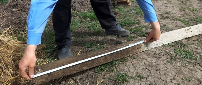 Cách kéo cột bê tông lên khỏi mặt đất một mình