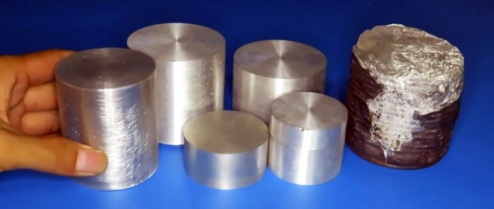 Come fondere le lattine di alluminio in lingotti a casa