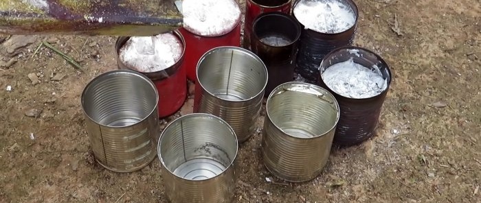 Cara mencairkan tin aluminium menjadi jongkong di rumah