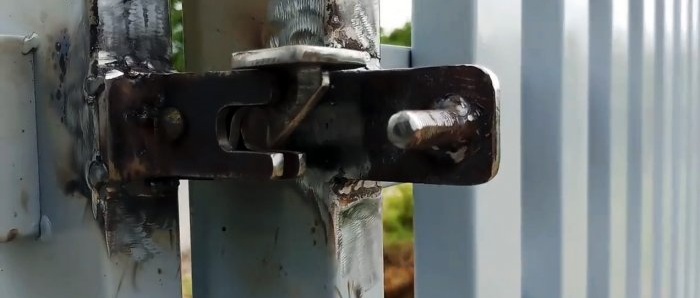 Cách làm chốt cổng tự động từ nhiều miếng thép