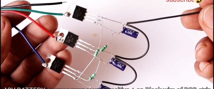 Hvordan sette sammen en RGB-strimmelbryterkontroller uten mikrokretser ved hjelp av tre transistorer