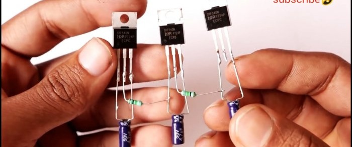 How to assemble an RGB strip switching controller without microcircuits using three transistors