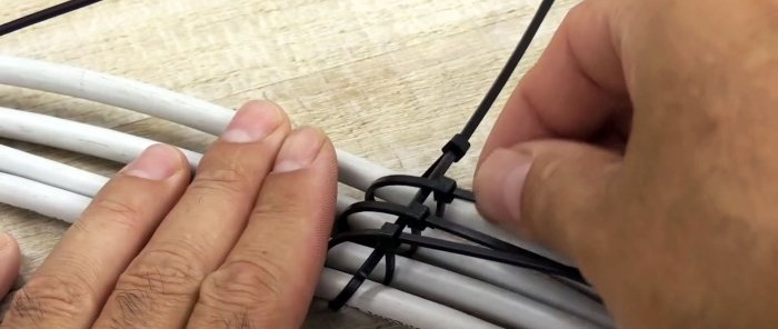 10 ideas sobre cómo tender y marcar cables con cuidado usando una brida para cables