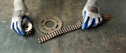 How to make a drill stand for a hand drill from a roller chain