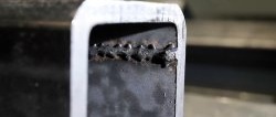 How to remove a weld seam in a profile pipe