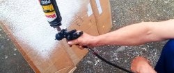 How to make a foam sprayer from a spray gun