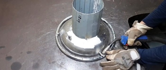 איך להכין גריל מבלון גז לבנית דלק