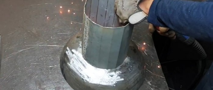 Kako napraviti roštilj od plinskog cilindra za briket goriva