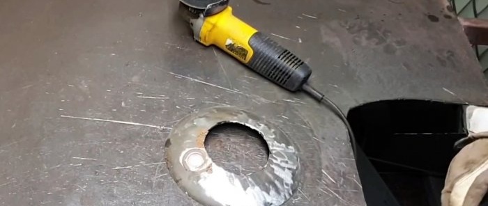 How to make a grill from a gas cylinder for a fuel briquette