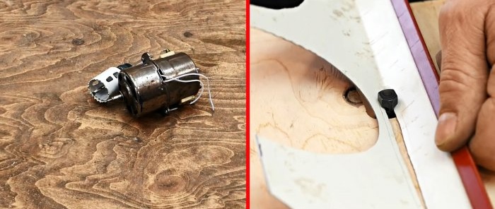 Hur man gör en användbar maskin för formskärning av metall från en gammal lågeffektsmotor
