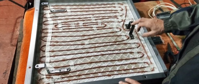Hoe maak je van tegels een zuinige verwarming van 120 W/uur?