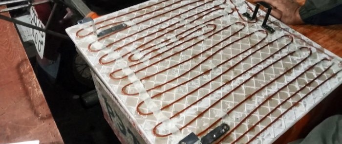 How to make an economical 120 W/hour heater from tiles