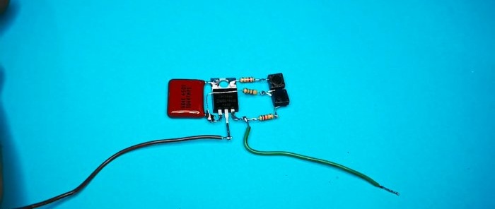 How to make a push-button electronic regulator using one transistor