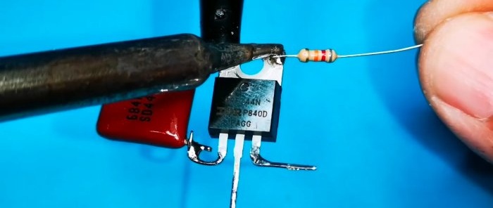 Jak zrobić przyciskowy regulator elektroniczny za pomocą jednego tranzystora