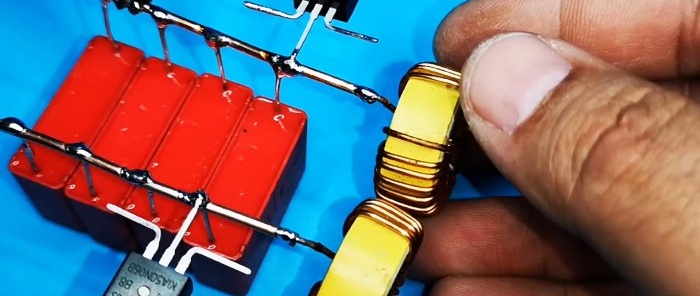 Ako vyrobiť najjednoduchšiu indukčnú varnú dosku len s 2 tranzistormi